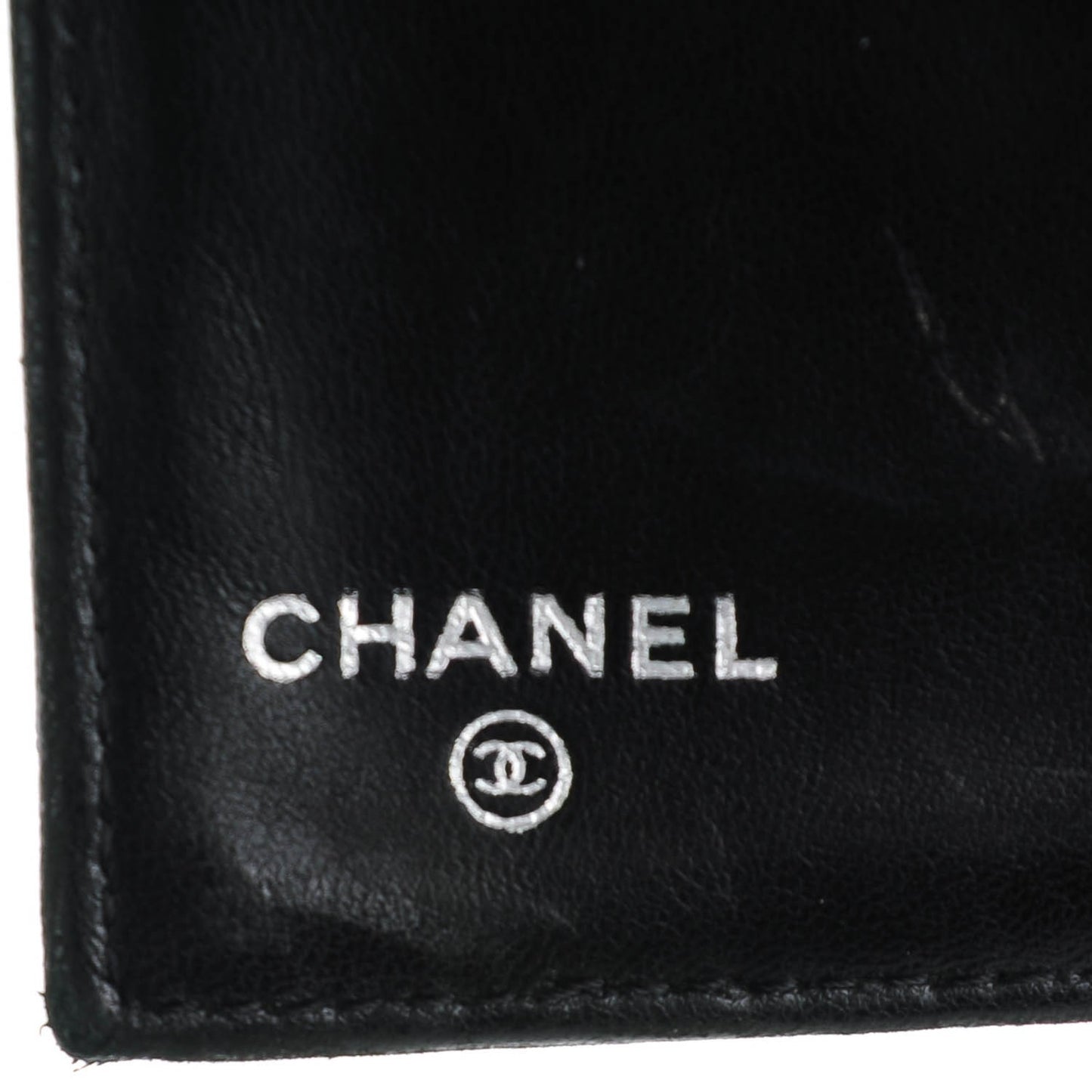 Lambskin Quilted Large Flap Wallet Black