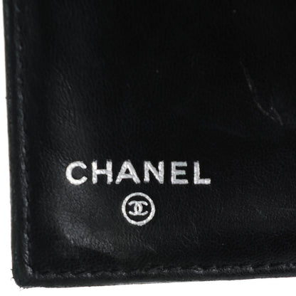 Chanel Lambskin Quilted Large Flap Wallet Black 6 of 8