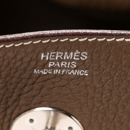 Hermes Taurillon Clemence Lindy 30 Etoupe 5 of 11