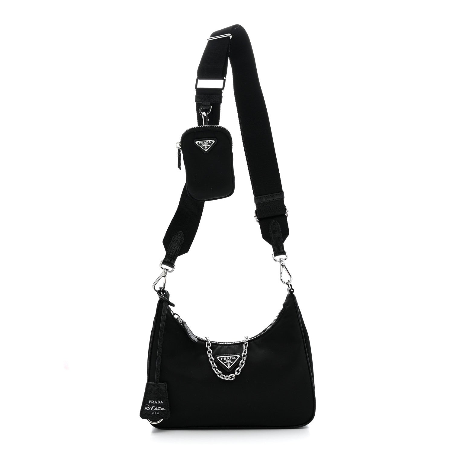 Prada Nylon Re-Edition 2005 Shoulder Bag Black 1 of 10