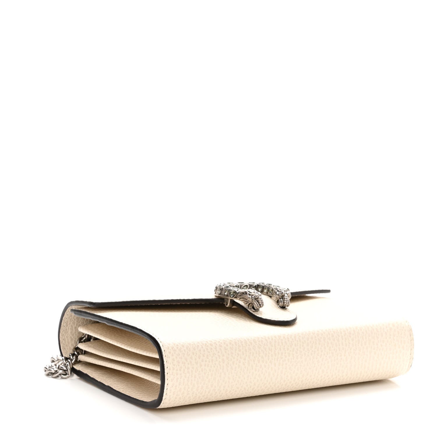 Gucci Dollar Calfskin Mini Dionysus Chain Wallet Mystic White 4 of 11