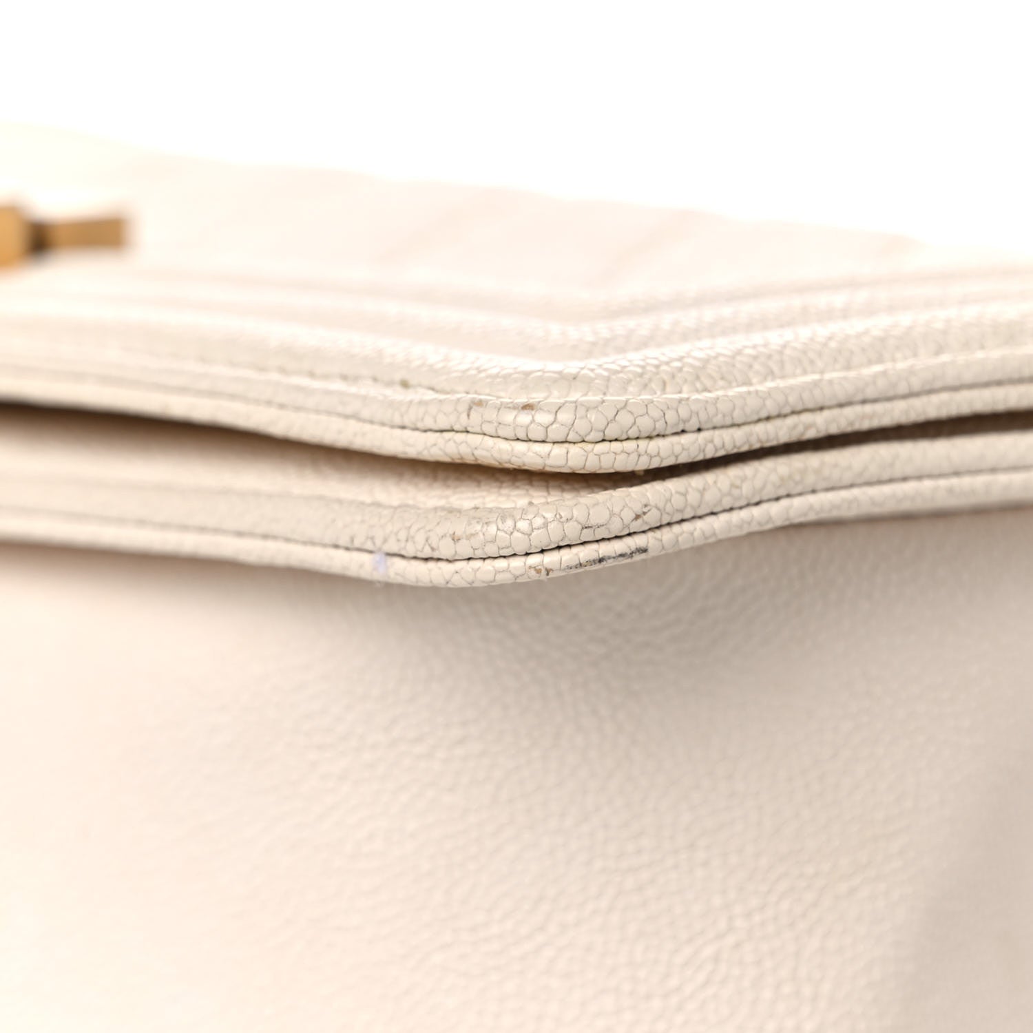 Chanel Caviar Quilted Medium Boy Flap White 8 of 27