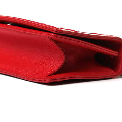 Christian Dior Grained Calfskin Small Diorama Flap Bag Red 10 of 15