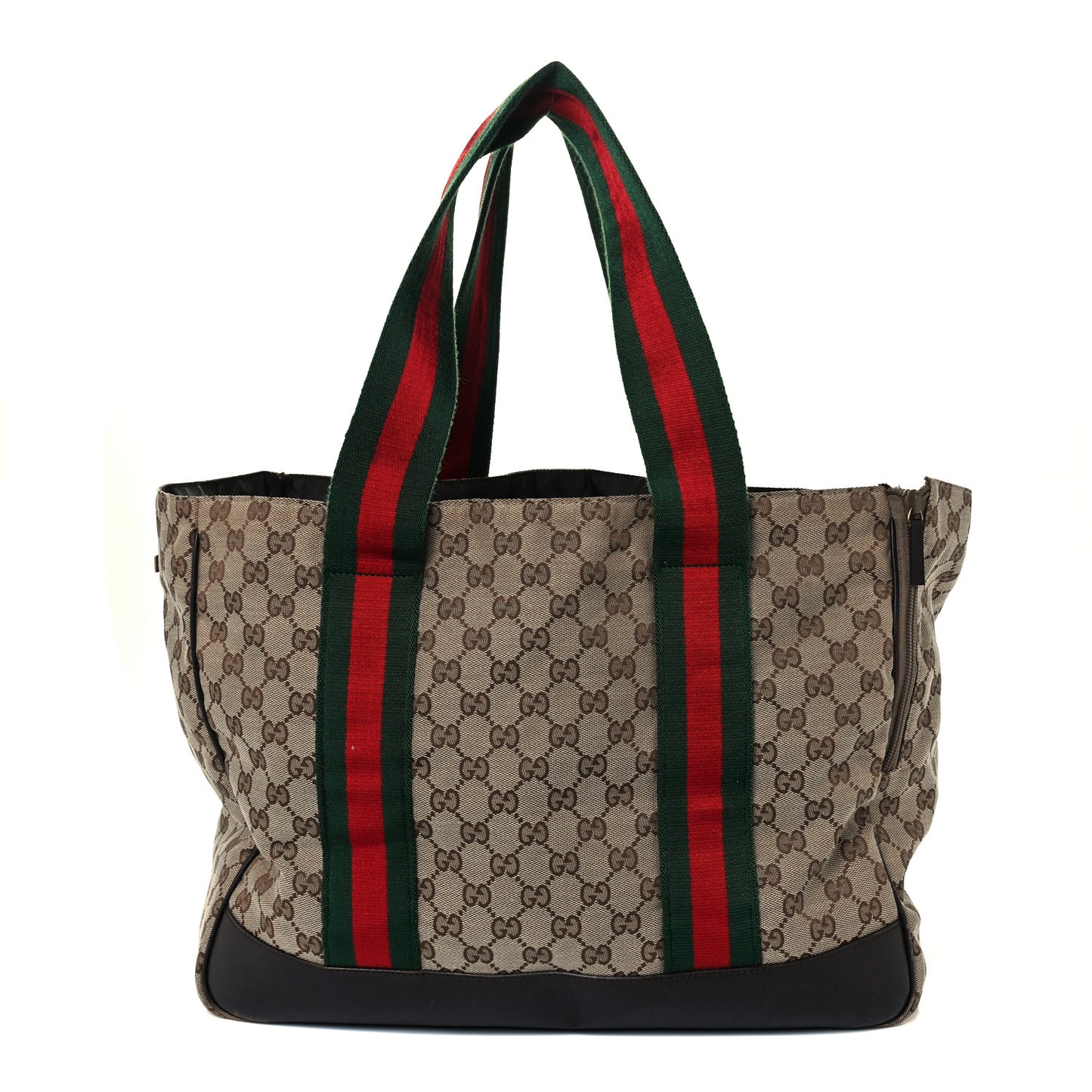 Monogram Web Dog Carrier Dark Brown