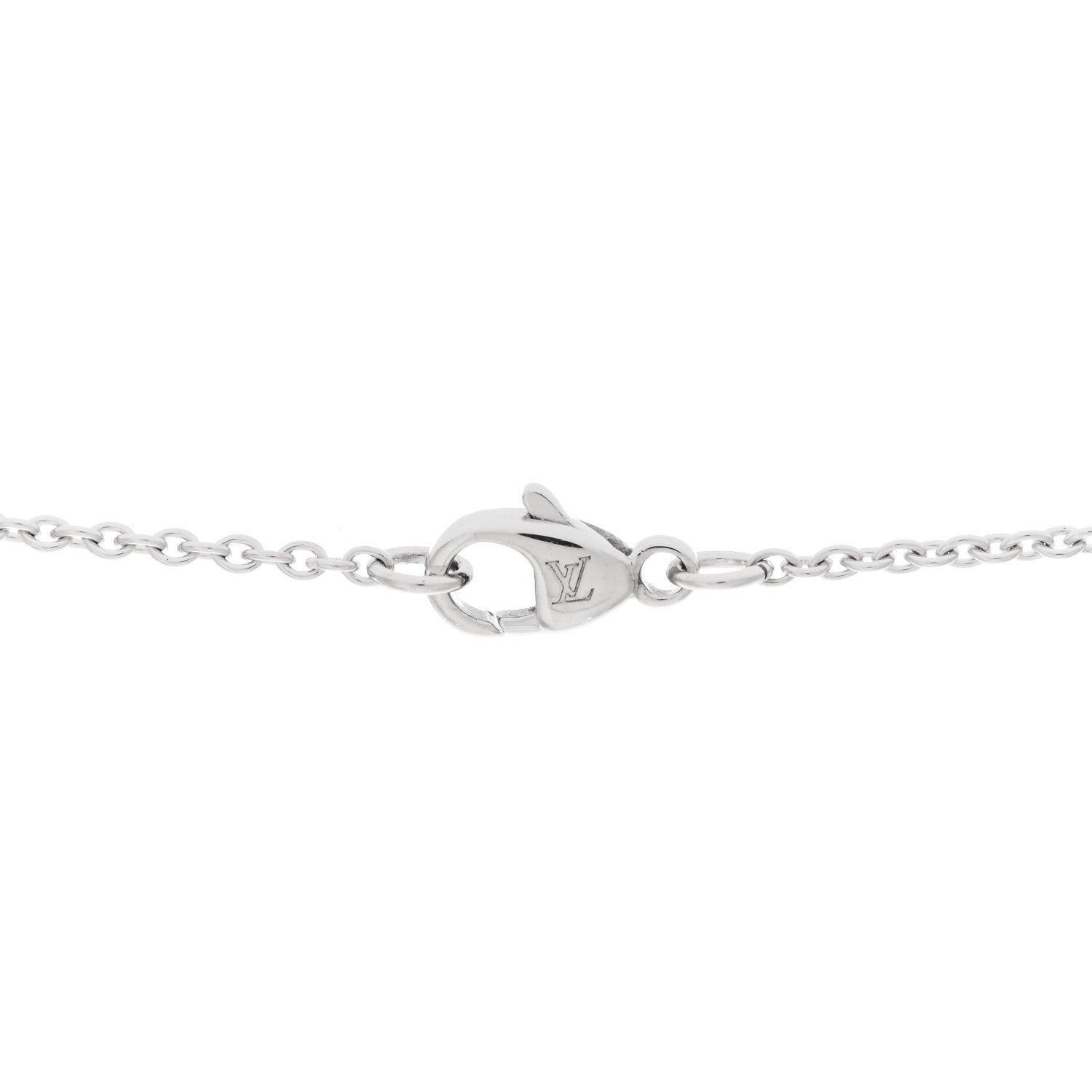 Louis Vuitton 18K White Gold Empreinte Pendant Necklace 4 of 6