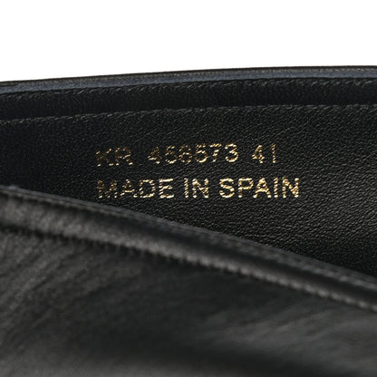 Saint Laurent Lambskin Monogram Espadrilles 41 Black 6 of 9