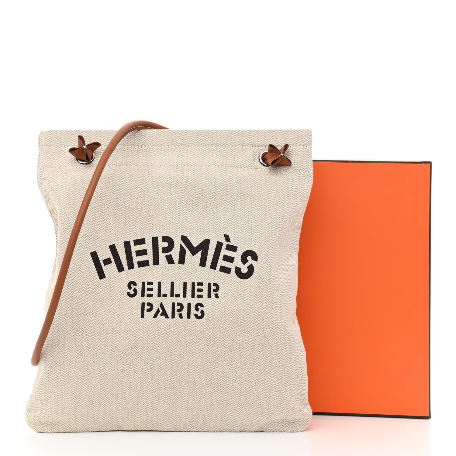 Hermes Canvas Swift Aline Grooming Bag Gold 11 of 11