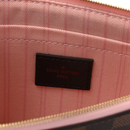 Louis Vuitton Damier Ebene Neverfull MM GM Pochette Rose Ballerine 6 of 8