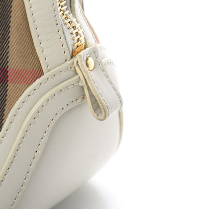Burberry House Check Bridle Calfskin Small Orchard Bowling Bag White 18 of 18