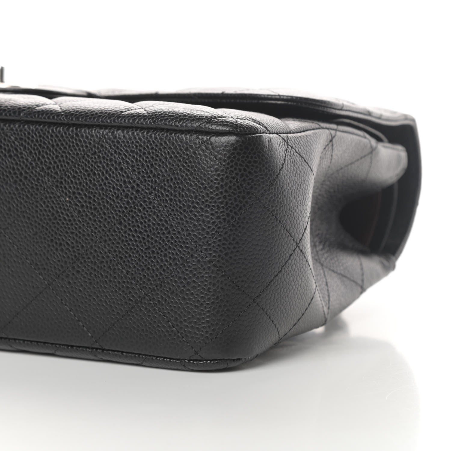 Chanel Caviar Quilted Jumbo Double Flap Black 12 of 14