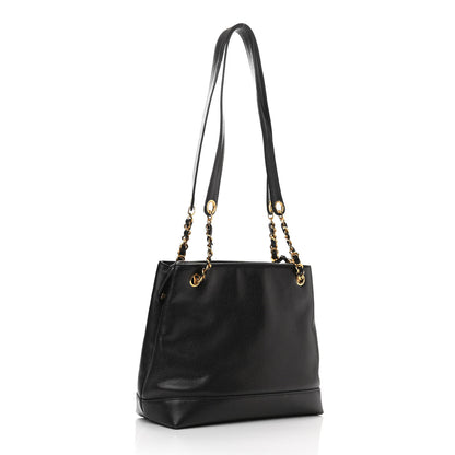 Chanel Caviar CC Shoulder Bag Black 2 of 10