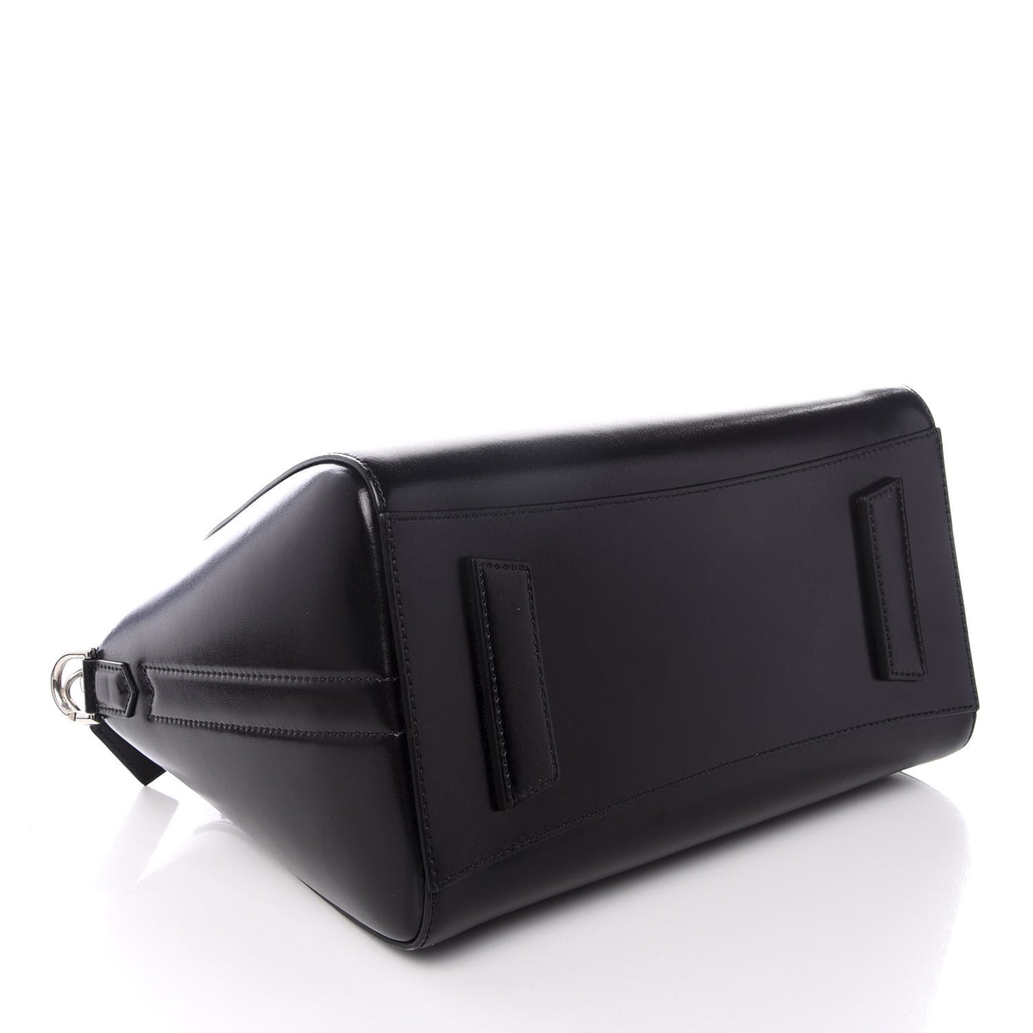 Shiny Lord Calfskin Small Antigona Black
