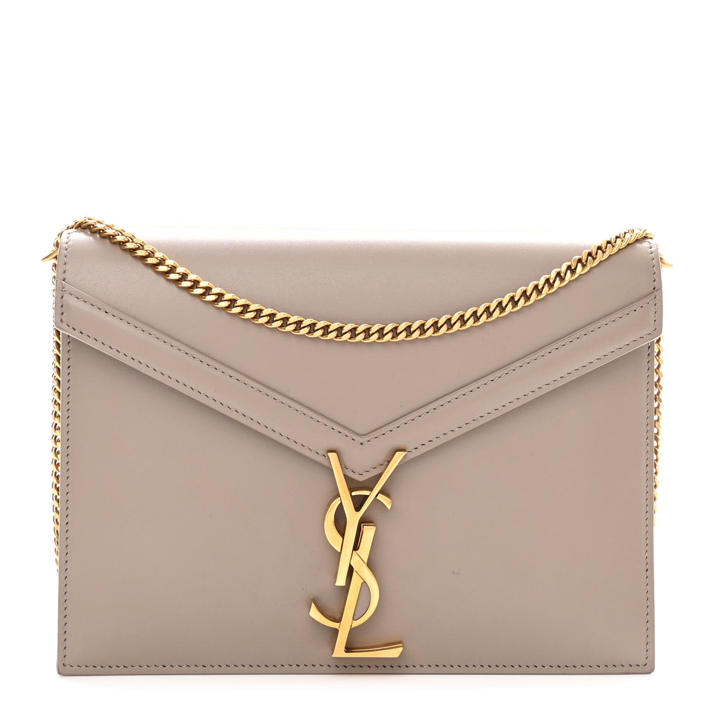 Calfskin Monogram Cassandra Clasp Bag Mink Rouge Legion