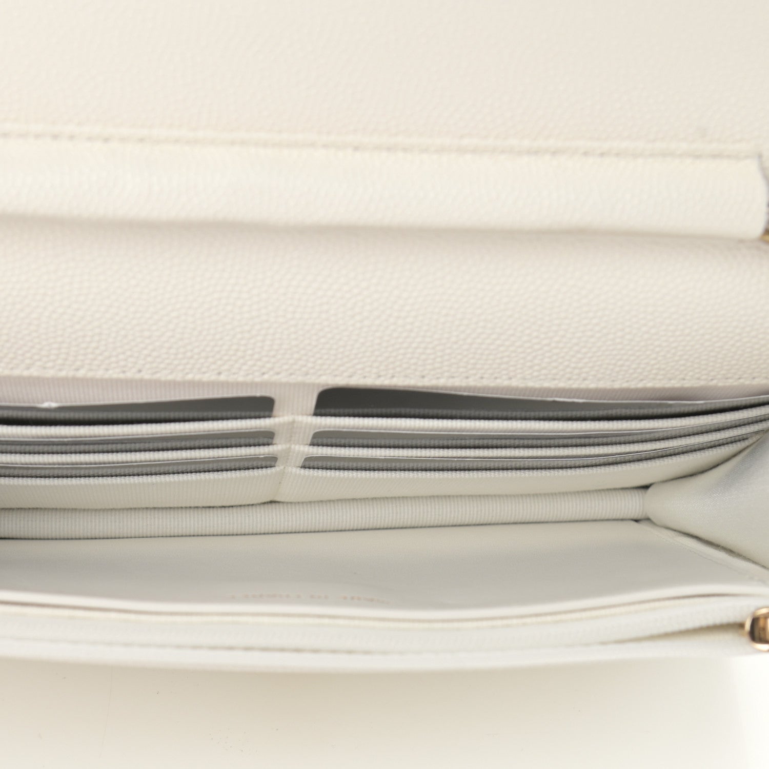 Chanel Caviar Quilted Wallet On Chain WOC White 5 of 12