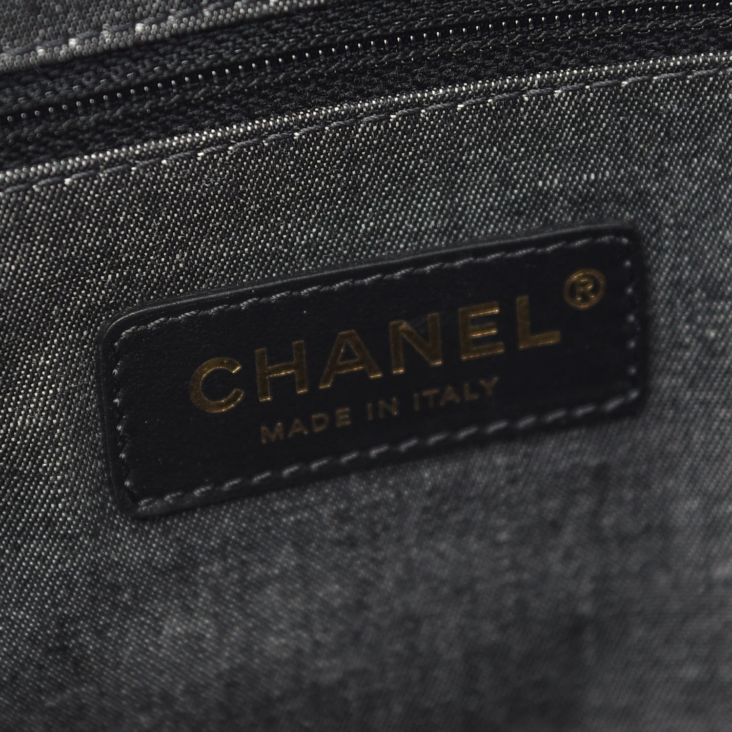 Chanel Straw Raffia Calfskin Chain Small Deauville Tote Navy 6 of 9