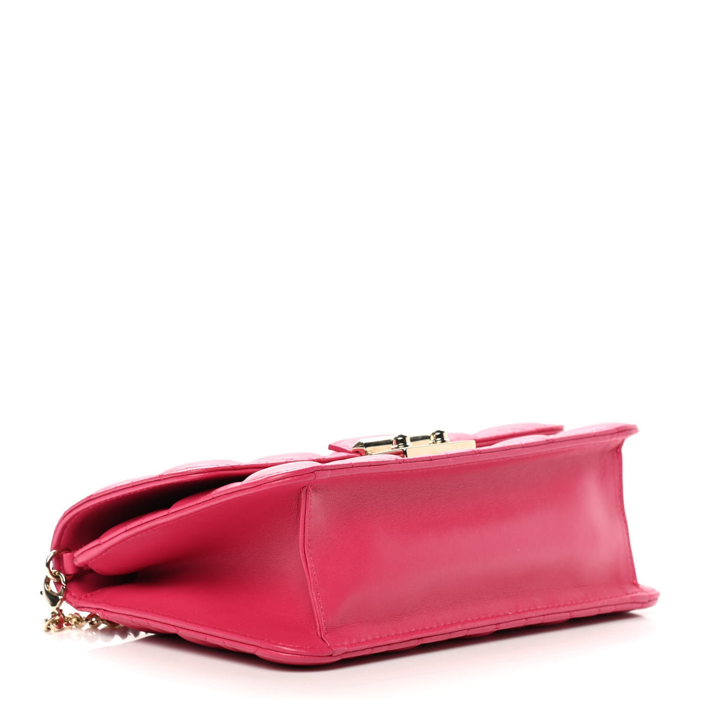 Lambskin Cannage Miss Dior Promenade Pouch Fuchsia