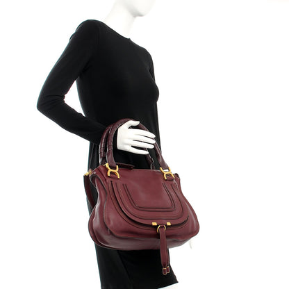 Chloe Calfskin Medium Marcie Satchel Wild Purple 3 of 8
