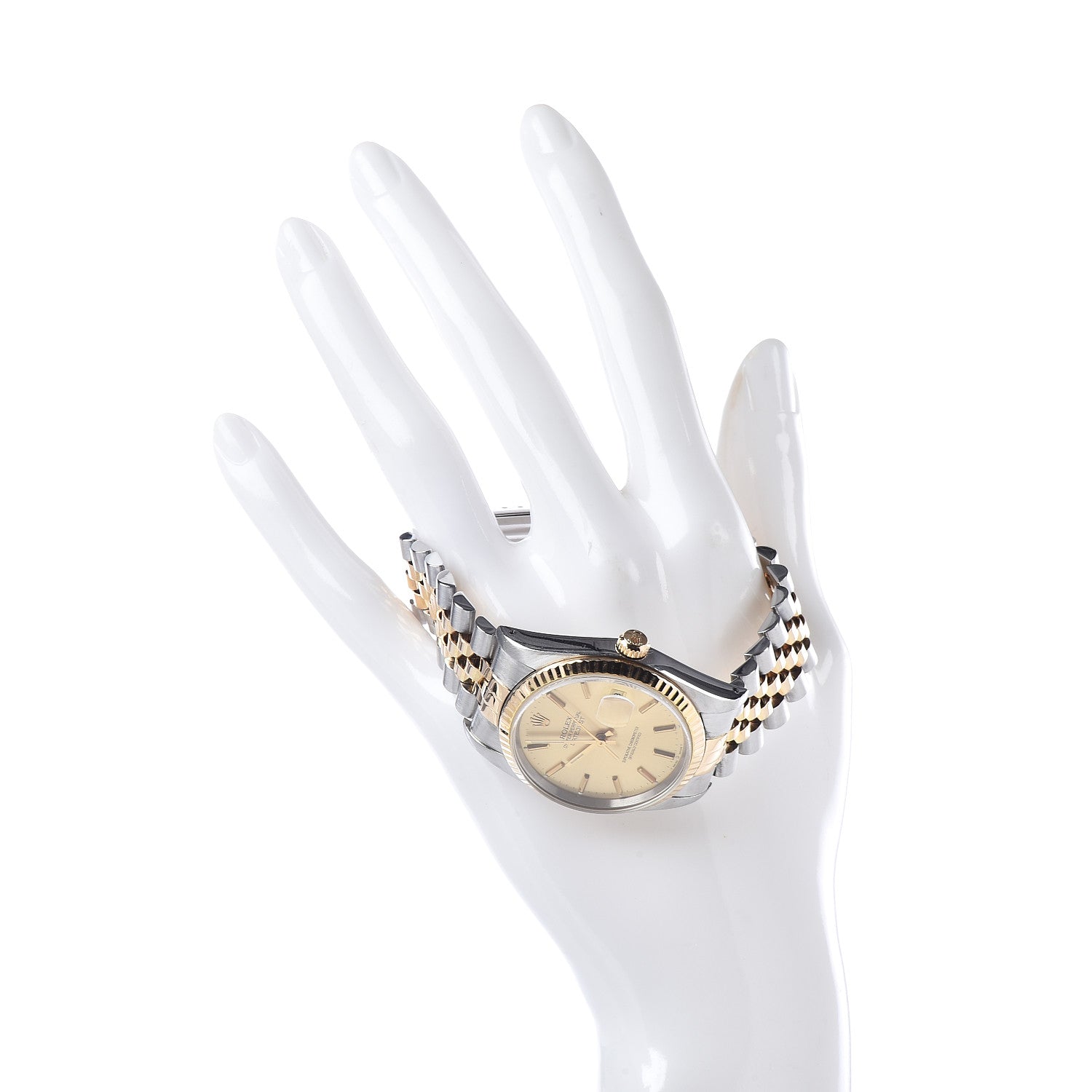 Rolex Stainless Steel 18K Yellow Gold 36mm Oyster Perpetual Datejust Watch Champagne 16233 2 of 7