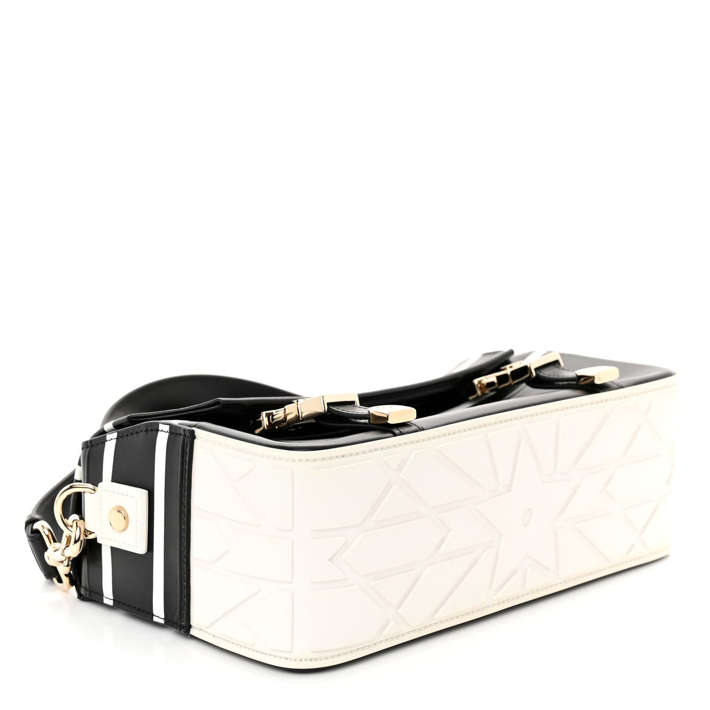 Smooth Calfskin Diorcamp Bag Black White
