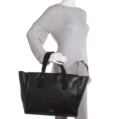 Valentino Garavani Grained Calfskin To Be Cool Tote Black 2 of 10