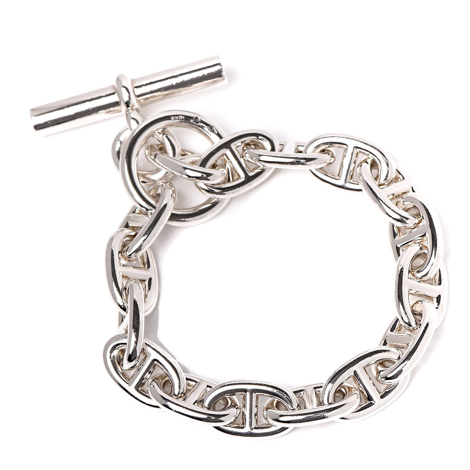 Hermes Sterling Silver PM Chaine D'Ancre Bracelet 1 of 6