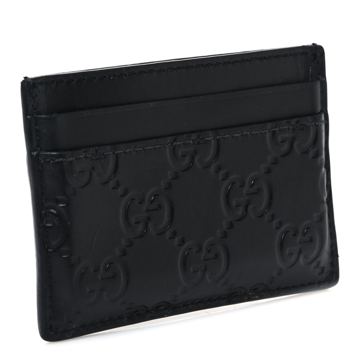 Guccissima Card Holder Black