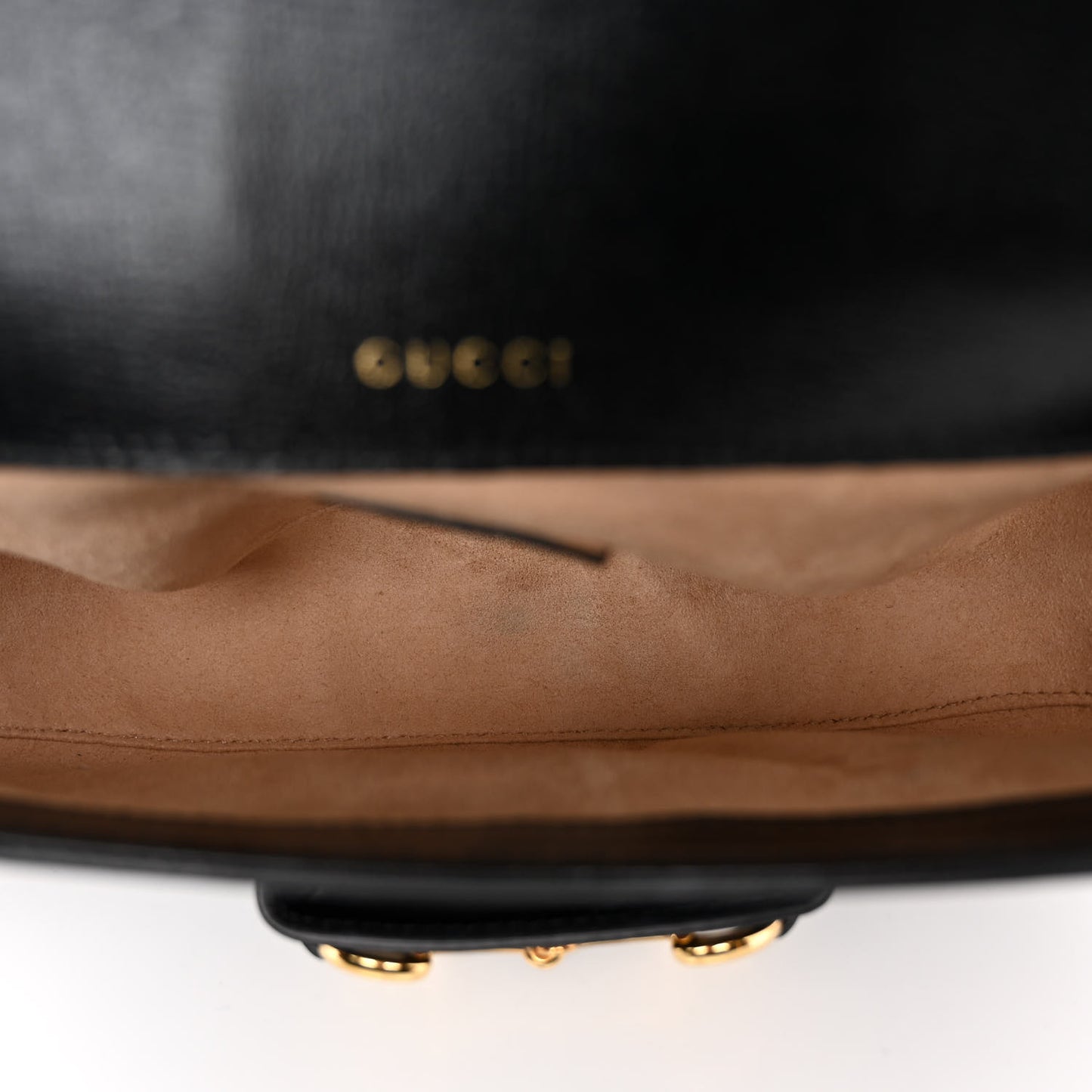 Azalea Calfskin Small Horsebit 1955 Chain Shoulder Bag Black