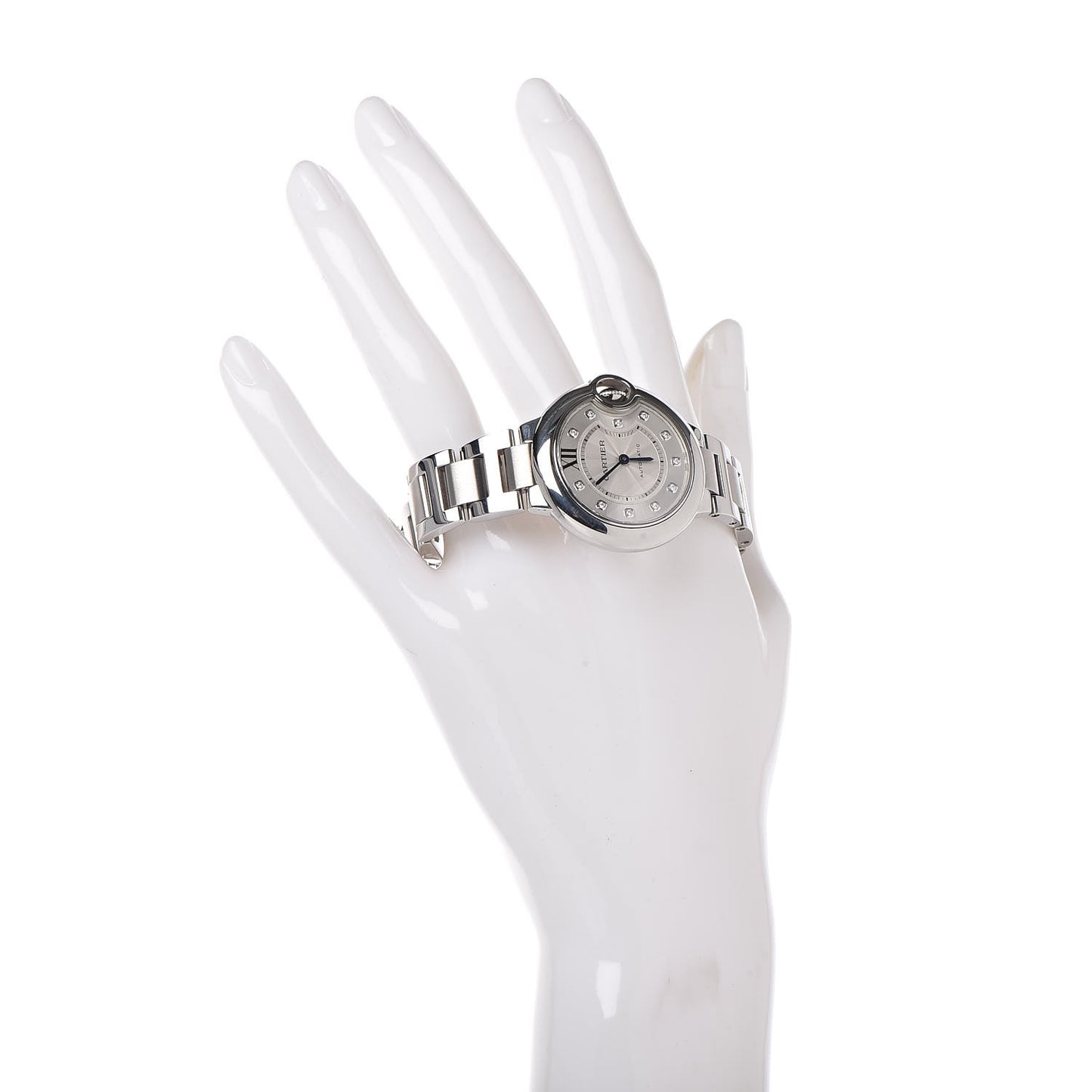 Stainless Steel Diamond 33mm Ballon Bleu De Automatic Watch