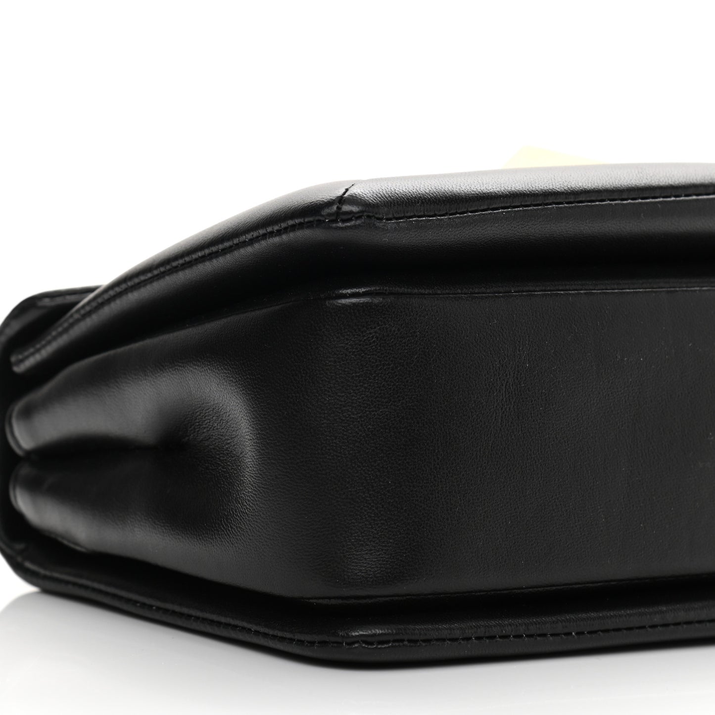 Nappa One Stud Chain Clutch Black