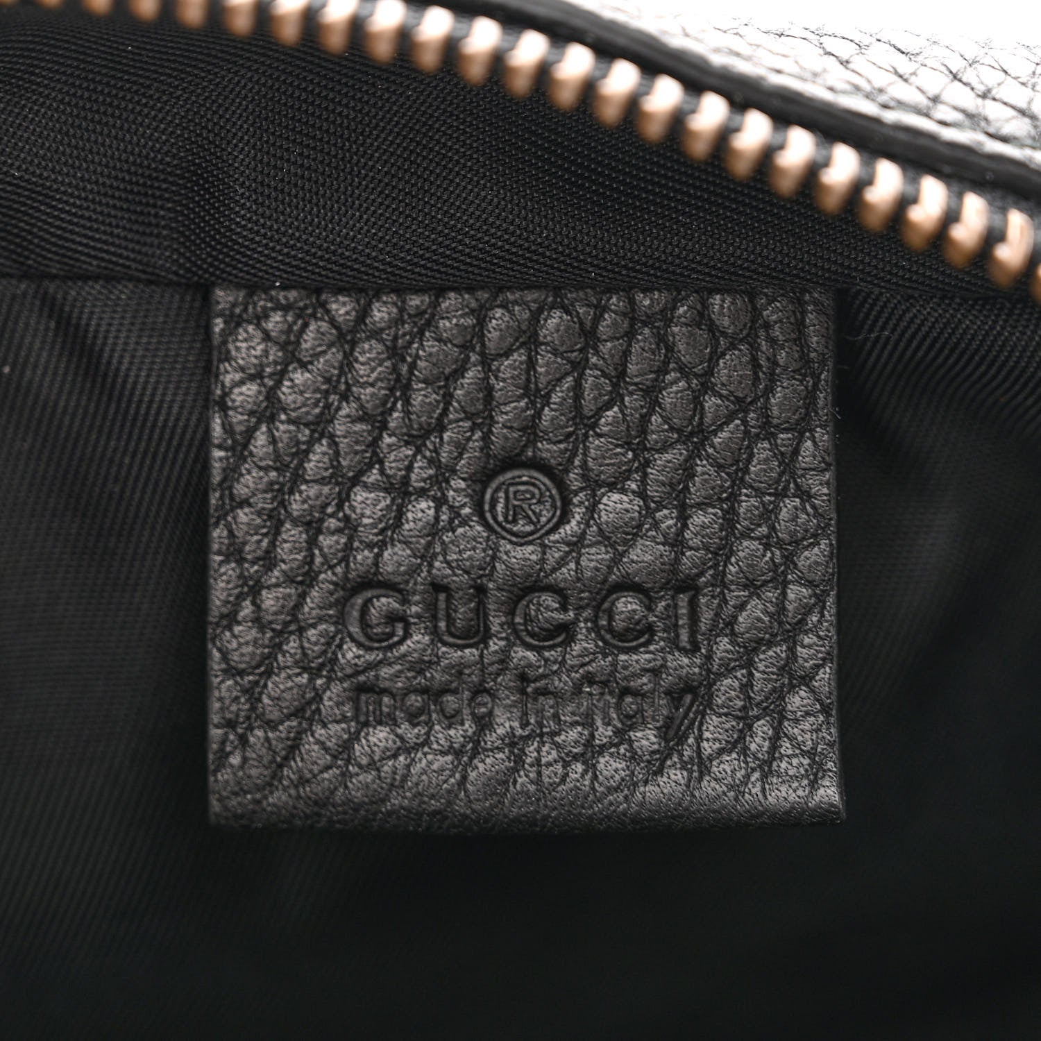 Gucci Pebbled Calfskin Mini Soho Disco Bag Black 6 of 11
