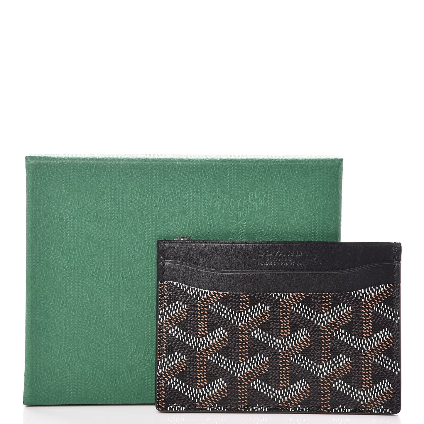 Goyardine Saint Sulpice Card Holder Black