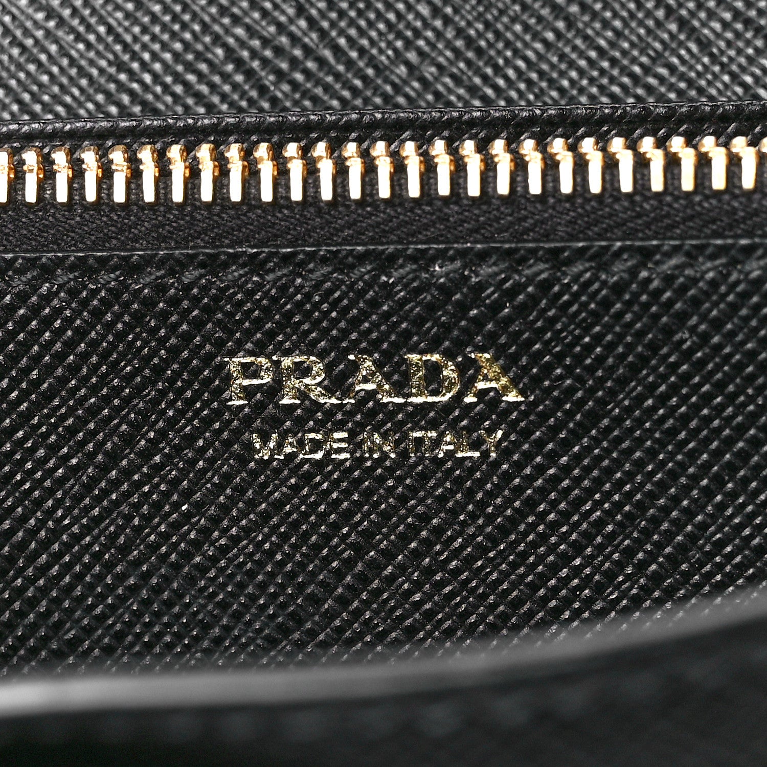 Prada Saffiano Metal Continental Flap Wallet Black 9 of 14