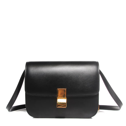 Celine Liege Calfskin Medium Classic Box Flap Bag Black 1 of 7