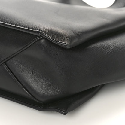 Celine Supple Natural Calfskin Medium Tri-Fold Bag Black 7 of 10