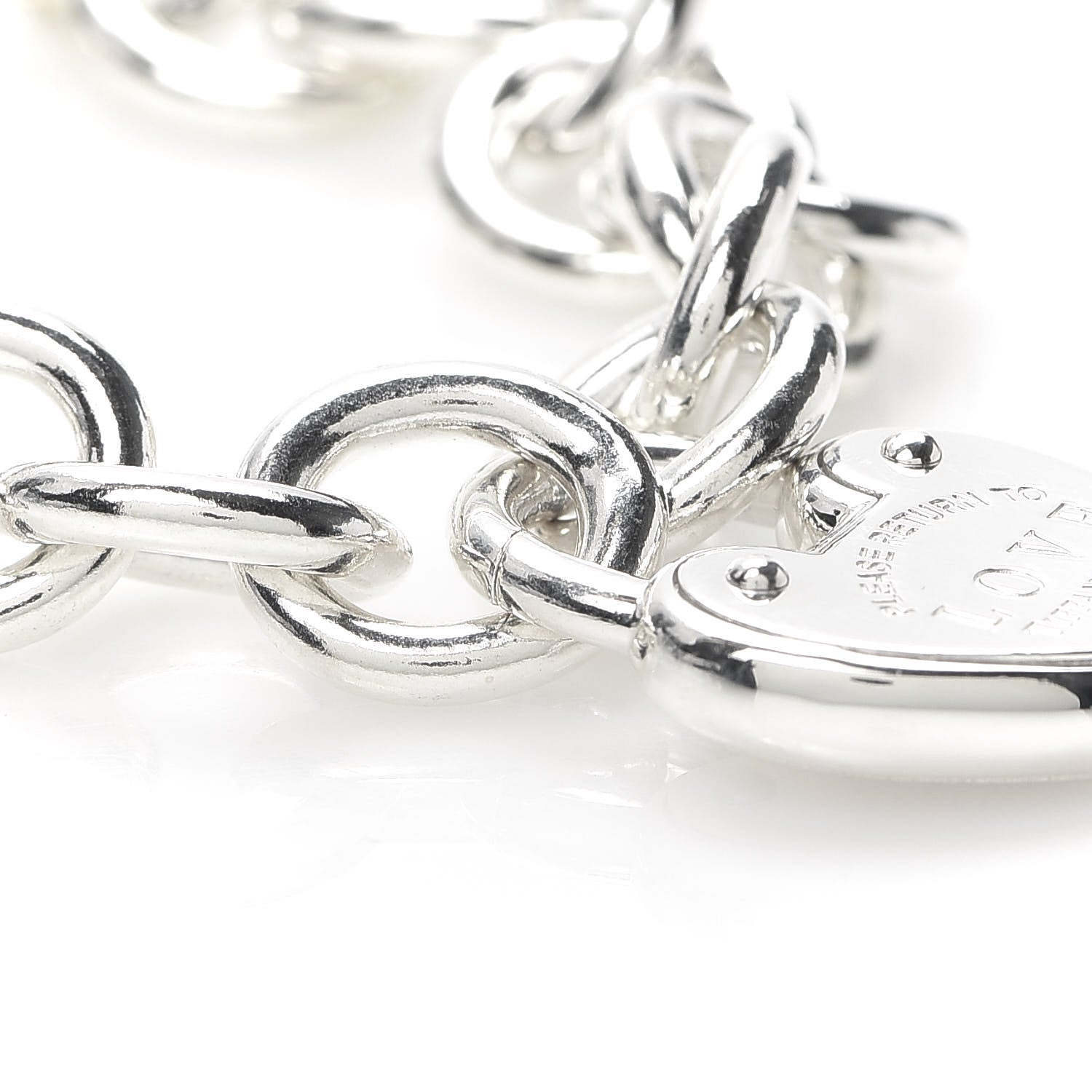 Tiffany Sterling Silver Return to Love Lock Bracelet 4 of 6