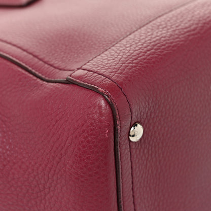 Salvatore Ferragamo Calfskin Medium Verve Double Zip Tote Burgundy 14 of 15