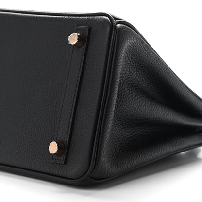 Hermes Togo Birkin 25 Black 10 of 11