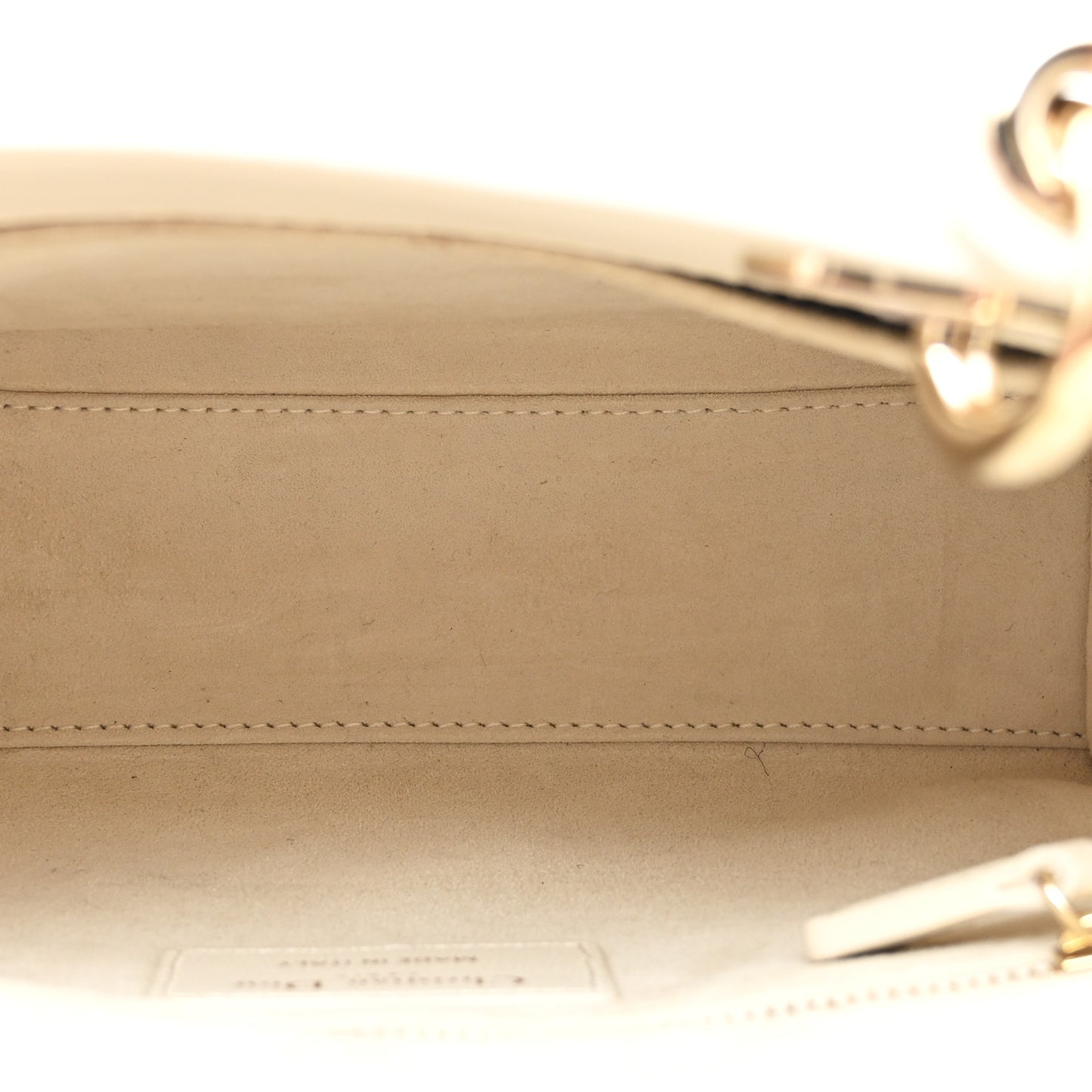 Lambskin Cannage Small My ABCDior Lady Dior White