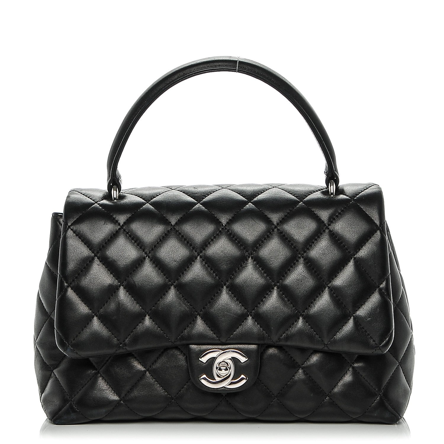 Chanel Lambskin Quilted Medium Kelly Flap Black 1 of 9