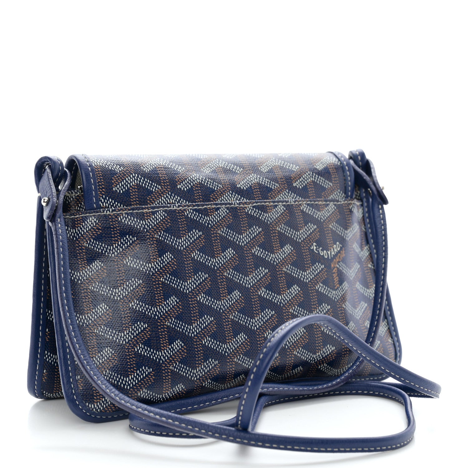 Goyard Goyardine Plumet Wallet Clutch Navy 3 of 13