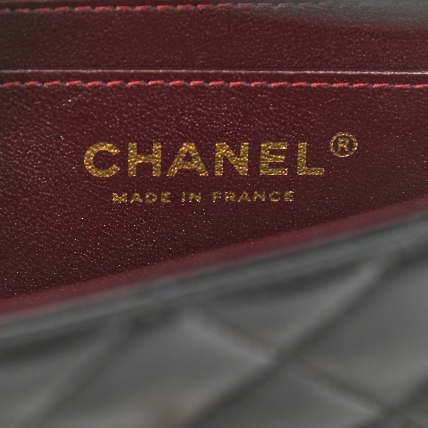 Lambskin Quilted Mini Rectangular Flap Black
