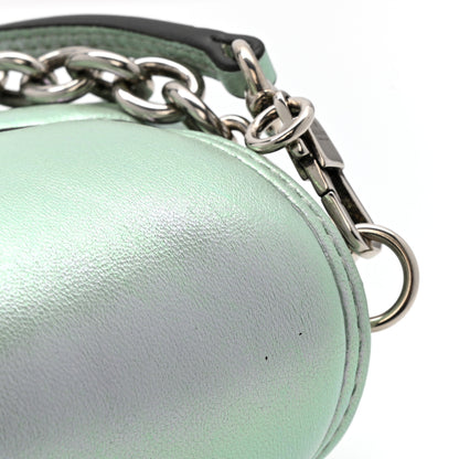 Gucci Iridescent Nappa Vertical Matelasse Medium Maxi Horsebit Chain Shoulder Bag Iridescent Salvy Green 11 of 12