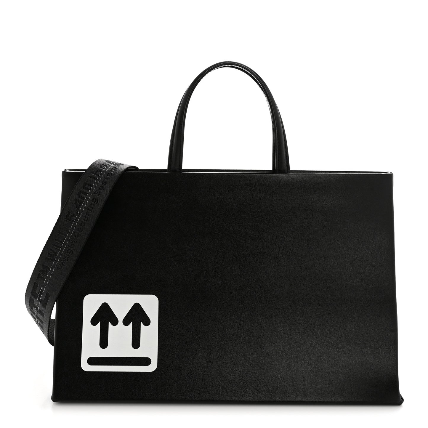 Calfskin Medium Box Bag Black