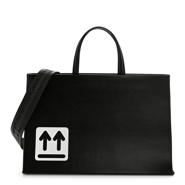 Off-White Calfskin Medium Box Bag Black 1850240 – FASHIONPHILE