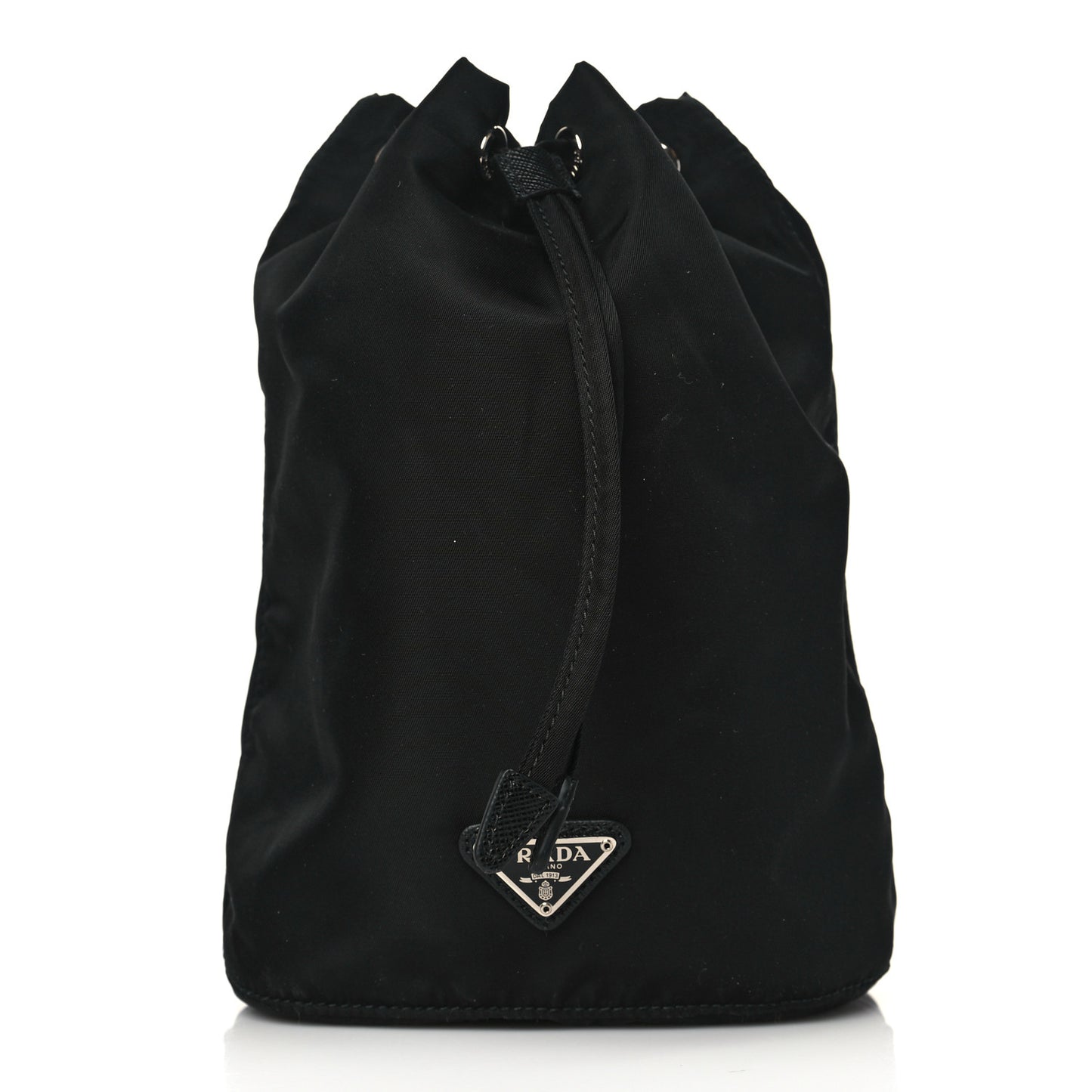 Nylon Vela Drawstring Pouch Black