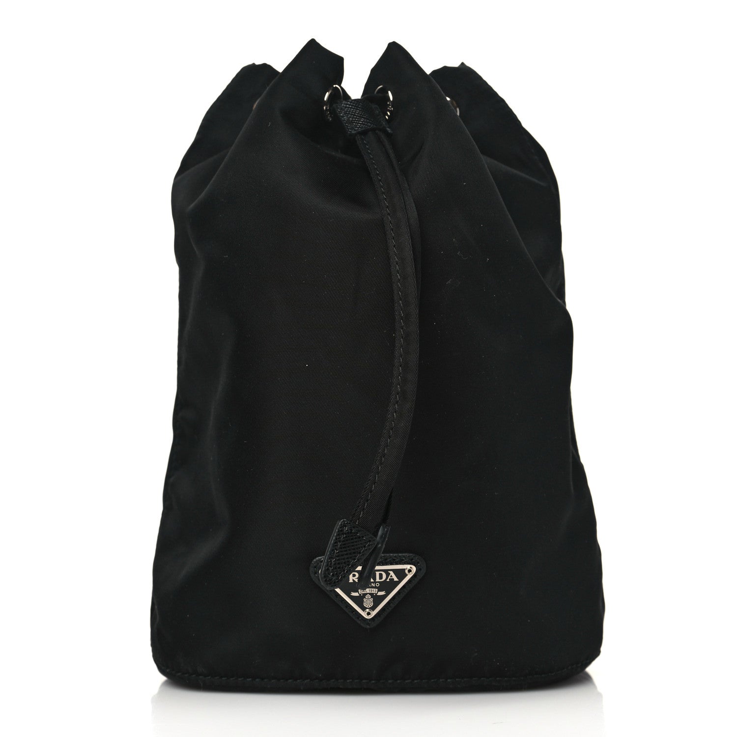 Prada Nylon Vela Drawstring Pouch Black 1 of 9