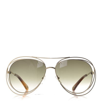 Chloe Carlina Round Sunglasses CE134S Gold 3 of 7