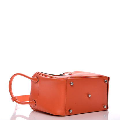 Hermes Taurillon Clemence Lindy 26 Orange Poppy 4 of 7
