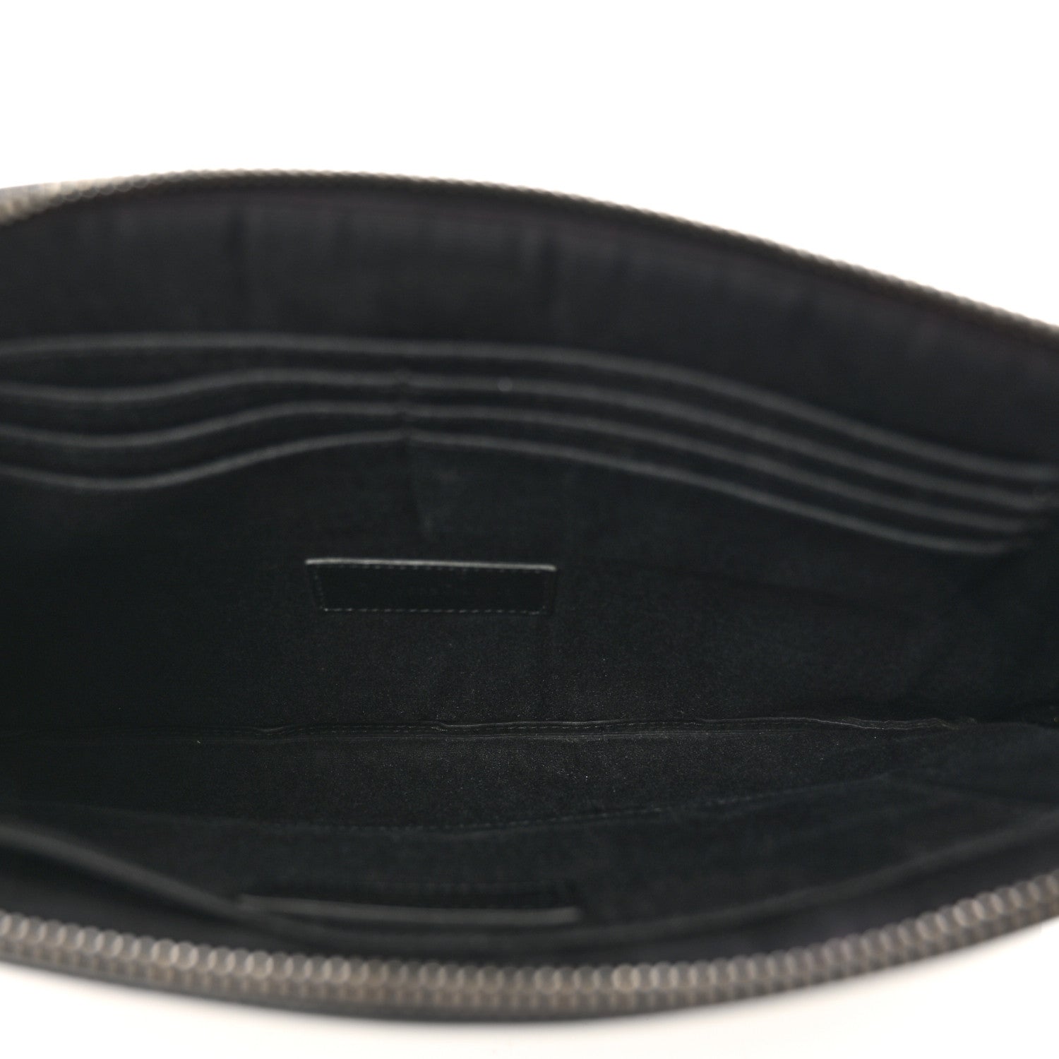 Saint Laurent Calfskin Crocodile Embossed Monogram iPad Case Black 5 of 8