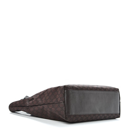 Gucci Nylon Monogram Large Tote Dark Brown 4 of 14